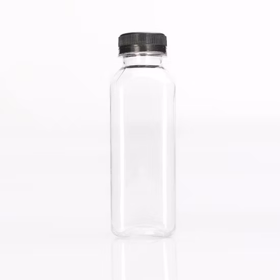 Wholesale 120ml 200ml 6oz 250ml 8oz Square Pet Plastic Bottle with Black White Tamper Proof Cap