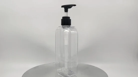 500ml Round Flat HDPE Plastic Bottle for Baby Care Shampoo Shower Gel Products Packaging
