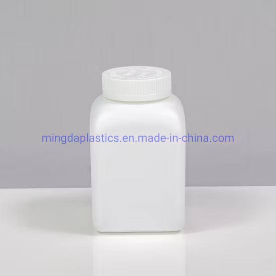 HDPE 120ml Green Flip Cap Square Plastic Bottle