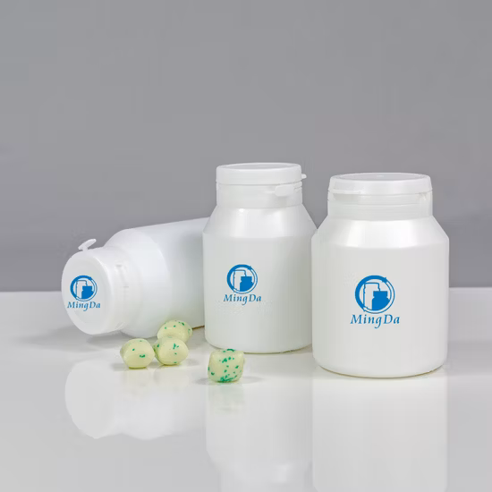 HDPE Sloping Shoulder Tamper Evidence Plastic Medicine Pill Tablets Packaging Round Tearing Bottle 275ml Dongguan Factory