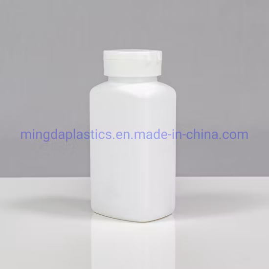 200ml Eco-Friendly Square Customized Food Medicine Grade Empty Plastic HDPE Bottle