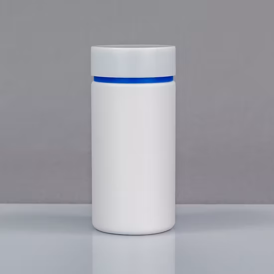 Cylindrical High Density plastic Bottle Pill Tablet Fish Oil Capsule Healthcare Medicine Candy Food Container Matte Skin 300ml HDPE Bottle