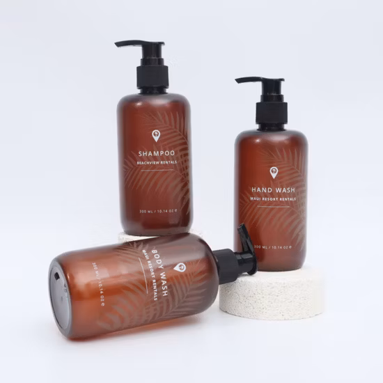 300ml 500ml Square Shaped Shampoo Plastic Bottle Conditioner Pet Plastic Container Cosmetic Bottle Lotion Plastic Bottle