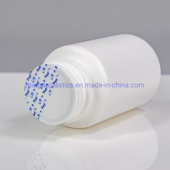 200ml Small Sloping Shoulder Plastic Medicine Packaging Round Bottle HDPE