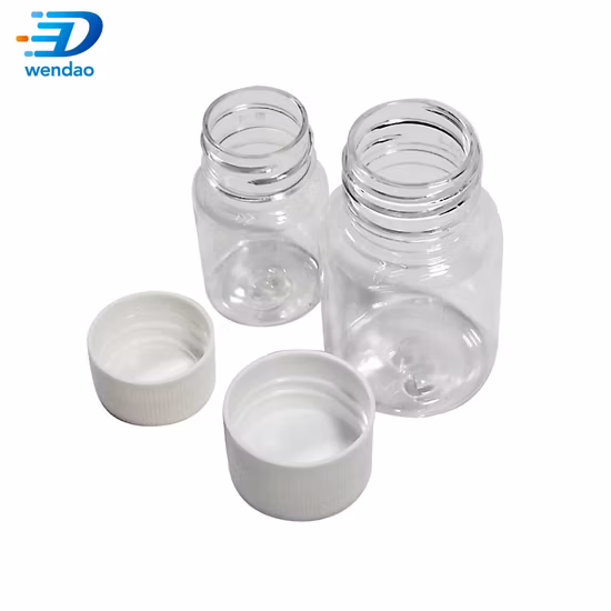 Small Plastic Matte Black Soft Touch HDPE Bottle Capsule Packaging Pill Capsule Jars with Screw Lid