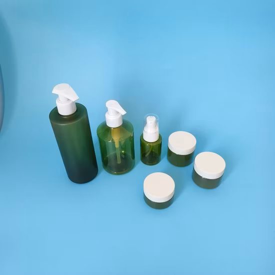 10% off Cosmetic Packaging Clear Plastic Cream Jar 50g Pet Jar with Black Plastic Cap