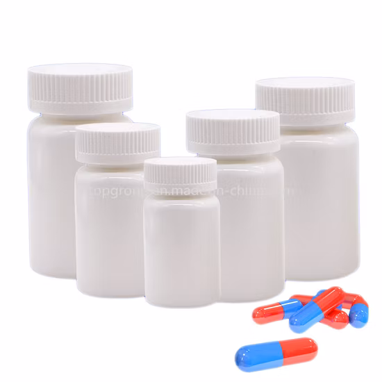 Wholesale Mini Plastic Screw Cap 30cc 40ml PE Square HDPE Small Plastic Pill Bottle for Capsules Pills