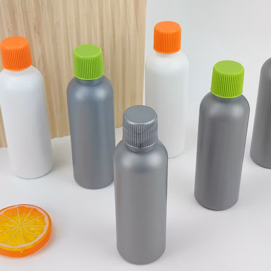 HDPE Plastic Cosmetic Container Packaging Round Lotion Shampoo Empty Bottle