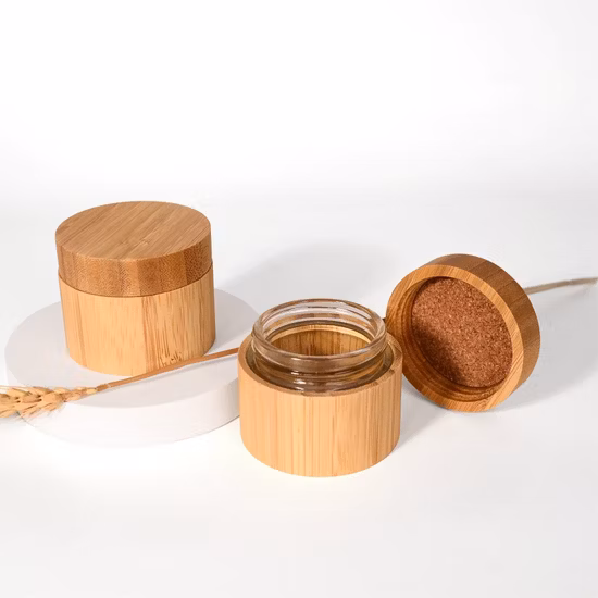 Unique Plastic Jar Cute Round Shape PETG Jars Pot Creme 30g 50g Family Set HDPE Bulk Beauty Child Cream Containers with Handle Travel Size Face Care Cream Jar