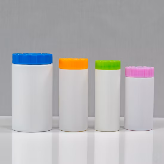 Manufacturer Free Sample 75ml Cylindrical High Density Hot Sale Empty Oxygen Resistance Food Medicine Healthcare Products Matte Skin HDPE plastic Bottle