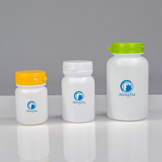 1%off Food Grade Plastic HDPE Container Capsule Bottles Tablet Health Care Medicine Bottle with Plastic Cap