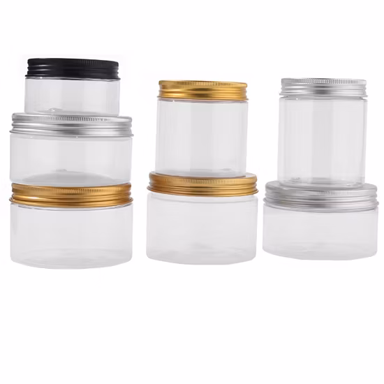 Pet Plastic Food Container Flower Tea Dry Goods Irregular Square Packaging Bottle Large Diameter Dried Fruit Cereal Candy Jar
