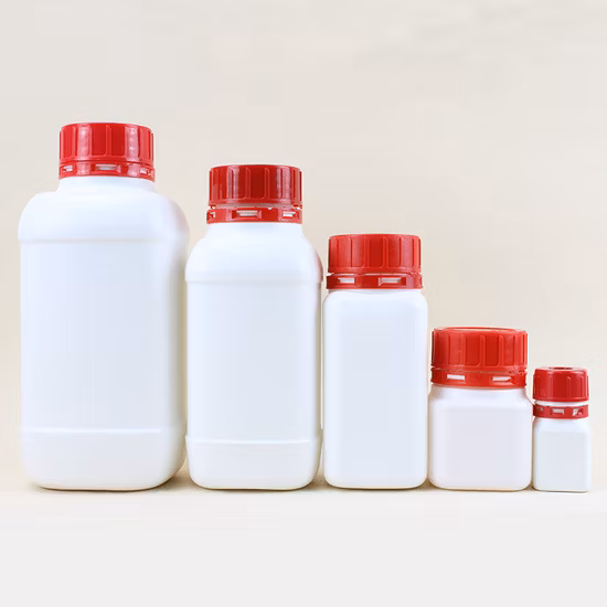 250ml 500ml 1200ml Square HDPE Plastic Chemical Powder HDPE Bottle for Pesticides
