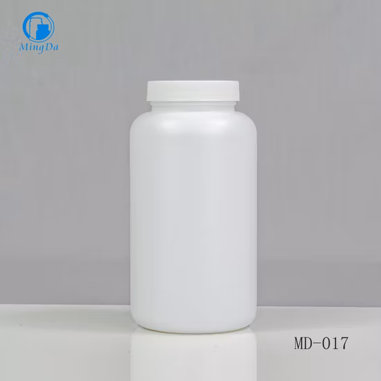Food Grade HDPE White 250ml Round Bottle MD-467