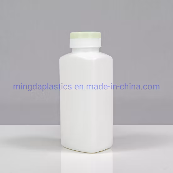 Eco-Friendly Square Customized Food Medicine Grade Empty Plastic 250ml HDPE Bottle